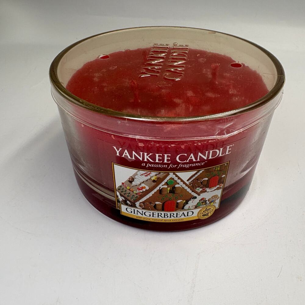 Yankee Candle Gingerbread 17 oz 3 Wick Tumbler Retired Discontinued Unburned